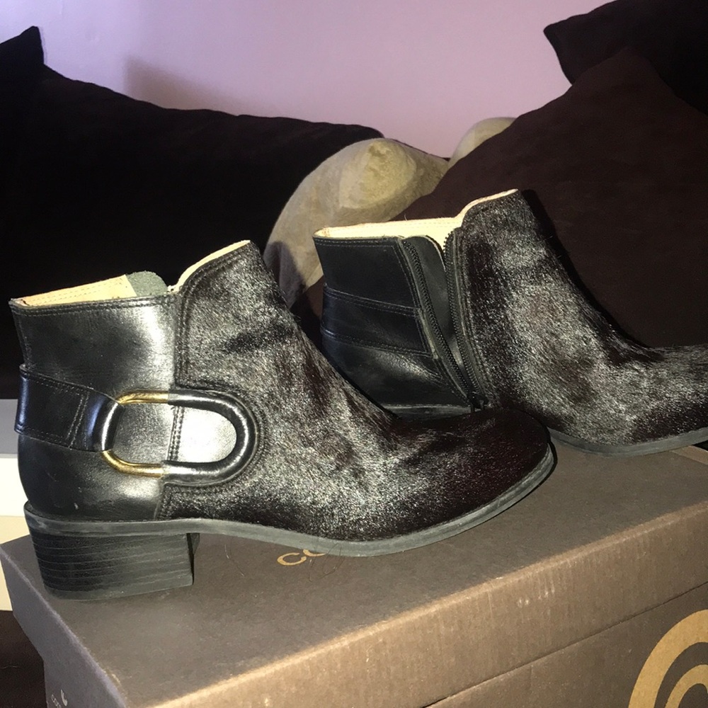 CORSO COMO black leather booties